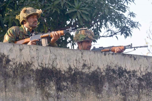 indian soldiers take up positions at the pathankot air base photo afp indian soldiers take up positions at the pathankot air base photo afp