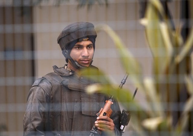 an indian security personnel stands guard inside the indian air force iaf base at pathankot in punjab india january 4 2016 photo reuters