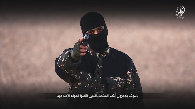 a masked man points a weapon as he speaks in this still image from a handout video obtained on january 4 2016 from a social media website which has not been independently verified photo reuters