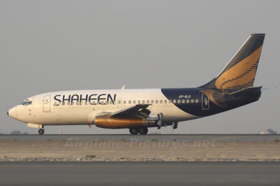 faulty aircraft pilot finds hole in shaheen air s plane