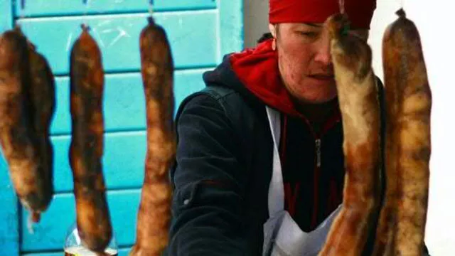 the dish in question chuchuk is a sausage made from horse meat and intestines photo yahoo the dish in question chuchuk is a sausage made from horse meat and intestines photo yahoo