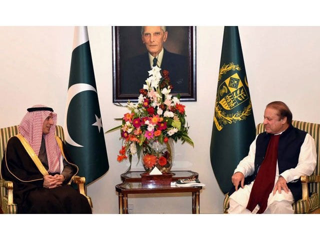 saudi foreign minister adel bin ahmed al jubeir calls on prime minister nawaz sharif at pm s house on january 7 2016 photo inp saudi foreign minister adel bin ahmed al jubeir calls on prime minister nawaz sharif at pm s house on january 7 2016 photo inp
