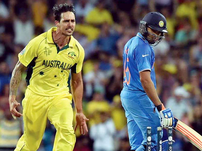 the perth game will be the first time top ranked australia have faced india since beating them in the semi final of the icc cricket world cup in sydney last march photo afp