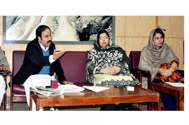senior minister for irrigation and social welfare sikandar hayat khan sherpao and minister for mines and mineral development anisa zeb tahirkheli jointly chairing a meeting regarding k p mineral act photo express senior minister for irrigation and social welfare sikandar hayat khan sherpao and minister for mines and mineral development anisa zeb tahirkheli jointly chairing a meeting regarding k p mineral act photo express