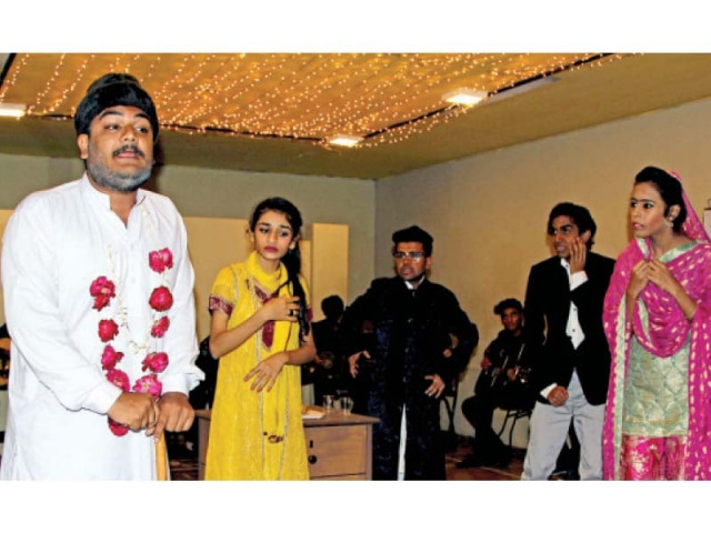 around 32 students from lyari performed an urdu musical theatre hai abba jaan held at mad school on saturday photo aysha saleem express around 32 students from lyari performed an urdu musical theatre hai abba jaan held at mad school on saturday photo aysha saleem express