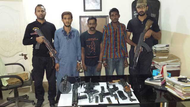 the three suspects arrested by ctd sindh on january 9 2016 photo mohammad yaseen