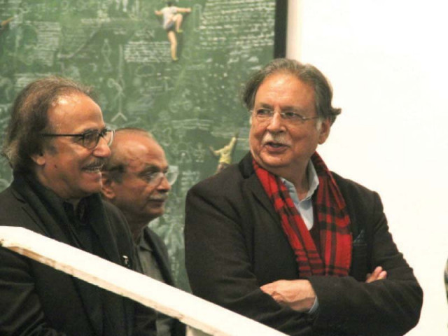 information minister pervaiz rasheed was among the guests at the inauguration ceremony l one of graduates uses tandoori rotis in his thesis on display at the national college of arts photo ayesha mir express information minister pervaiz rasheed was among the guests at the inauguration ceremony l one of graduates uses tandoori rotis in his thesis on display at the national college of arts photo ayesha mir express