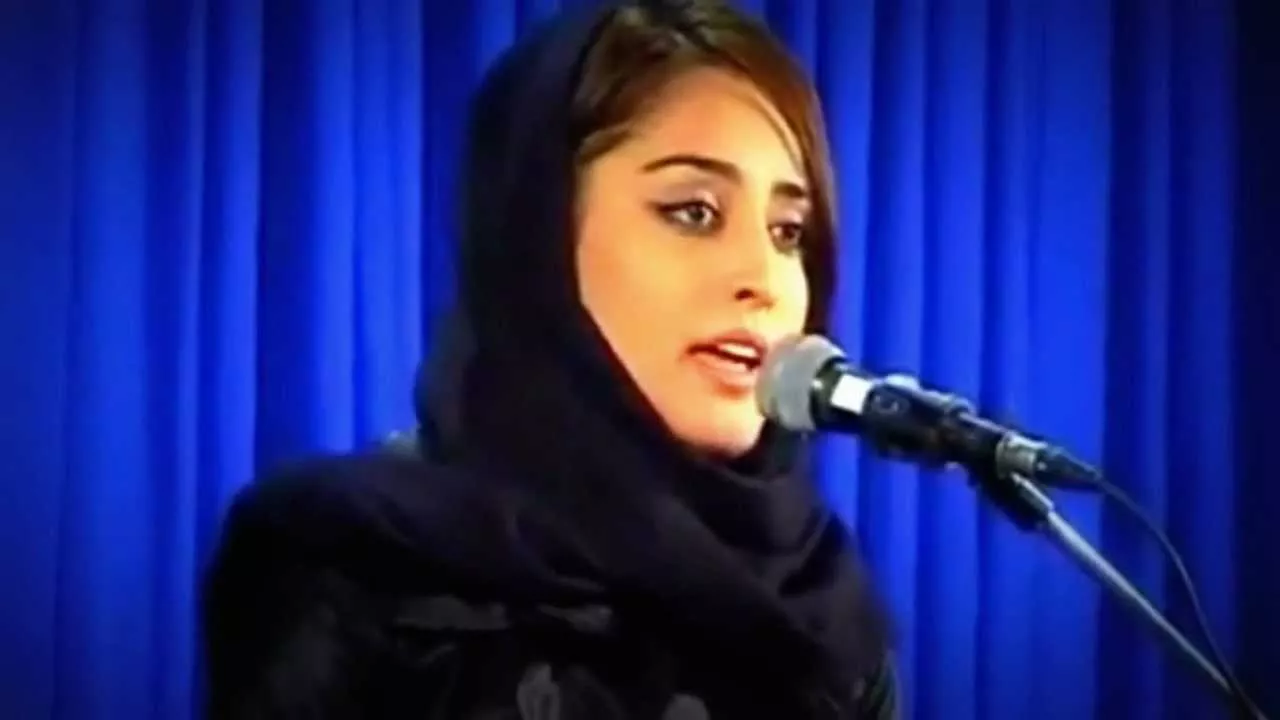 iranian poet hila sedighi photo source youtube iranian poet hila sedighi photo source youtube
