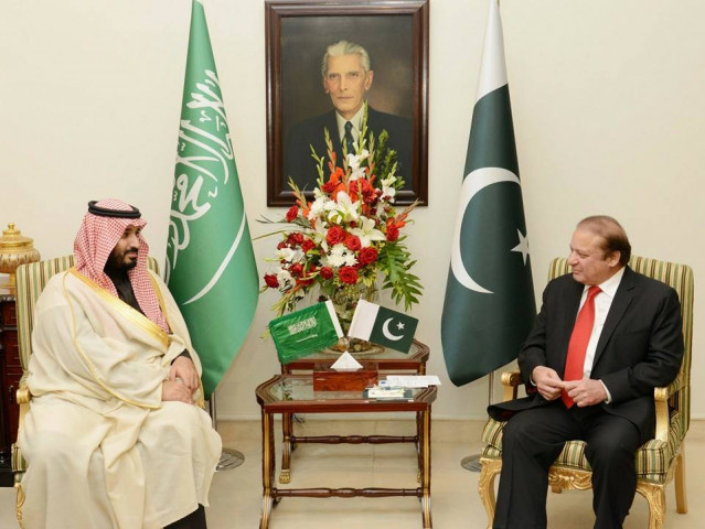 saudi defence minister calls on prime minister nawaz sharif pm house islamabad on january 10 2016 photo pid saudi defence minister calls on prime minister nawaz sharif pm house islamabad on january 10 2016 photo pid