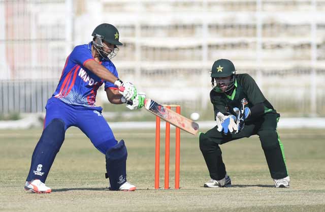 former test captain salman butt l plays a shot during a domestic one day match in hyderabad on january 10 2016 butt and mohammad asif returned to domestic action in the national one day tournament on sunday four months after completing their five year bans for spot fixing photo afp