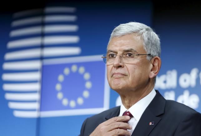 turkey 039 s eu affairs minister volkan bozkir attends a news conference after a european union turkey accession conference in brussels belgium december 14 2015 photo reuters