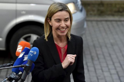 eu s mogherini no set date for dropping iran sanctions could be soon