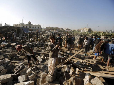 saudi led air strike targets yemen hospital  saba news agency saudi led air strike targets yemen hospital  saba news agency