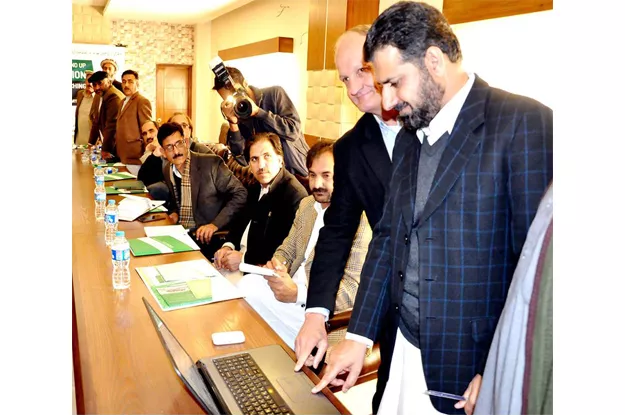 lg minister launching web portal of cdld programme in peshawar photo fb infokpgovt lg minister launching web portal of cdld programme in peshawar photo fb infokpgovt