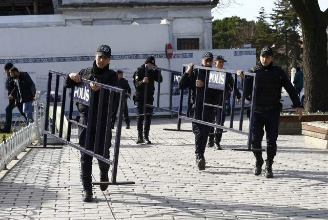 police secure the area after an explosion in central istanbul turkey january 12 2016 photo reuters police secure the area after an explosion in central istanbul turkey january 12 2016 photo reuters