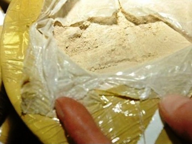 a file photo of seized heroin photo afp