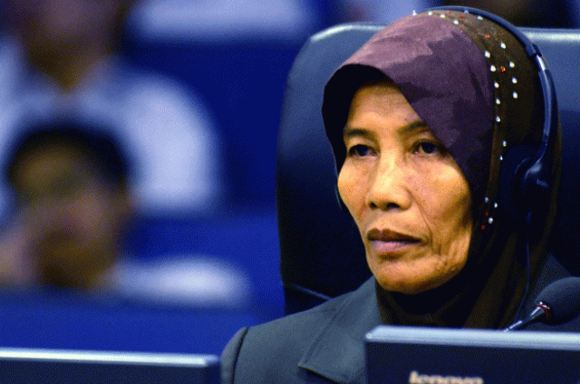 witness math sor speaking during a testimony about the treatment of cham people by the khmer rouge regime in the courtroom at the eccc in phnom penh on january 13 2016 photo afp witness math sor speaking during a testimony about the treatment of cham people by the khmer rouge regime in the courtroom at the eccc in phnom penh on january 13 2016 photo afp