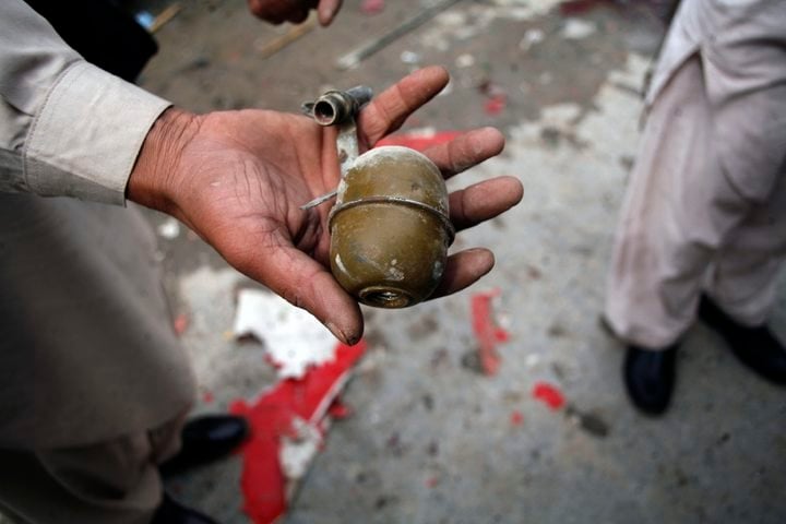 a file photo of a grenade photo reuters file