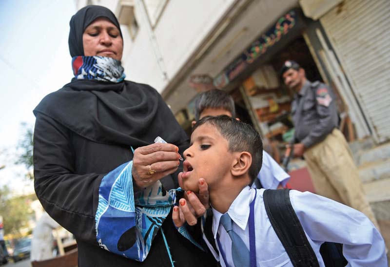 polio teams managed to cover nearly 97 per cent of the city s children in the five day campaign that ends today when the teams will go after children they missed photo file