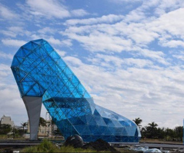 taiwan builds giant glass shoe church to attract female worshipers