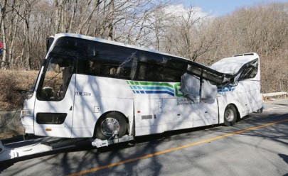 14 dead after japan ski bus hurtles off mountain road