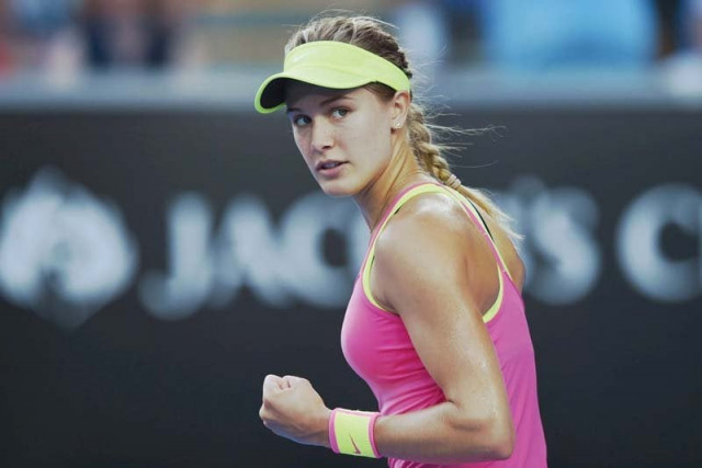 bouchard who has beaten three seeded players to reach the final hit 32 winners in the match to overpower cibulkova photo afp bouchard who has beaten three seeded players to reach the final hit 32 winners in the match to overpower cibulkova photo afp