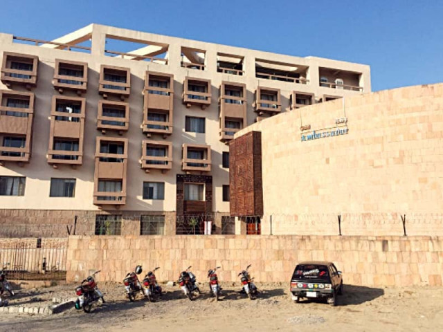 the newly completed hotel in the scba complex photo danish hussain express the newly completed hotel in the scba complex photo danish hussain express