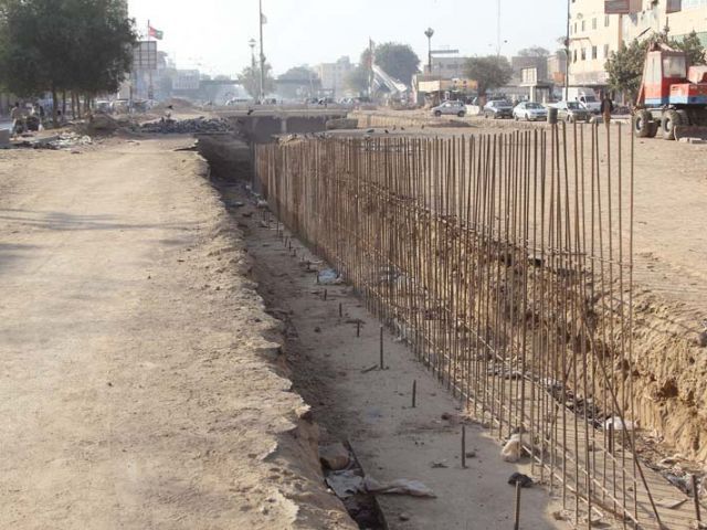 qaim ali shah had told authorities to complete construction of flyover for traffic by january 15 photo file