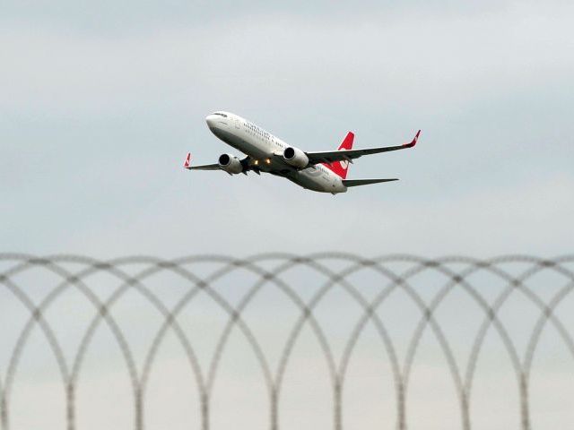 a picture taken on march 16 shows a turkish airlines aircraft taking off from ataturk airport in istanbul photo afp