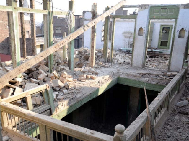 the demolished part of the historical building photo muhammad iqbal express the demolished part of the historical building photo muhammad iqbal express
