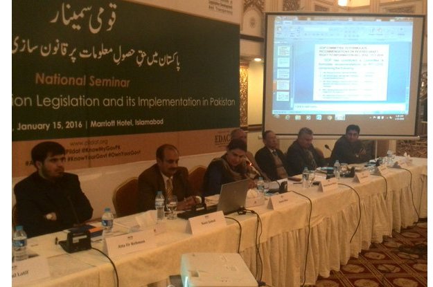 seminar focused on cooperation between rti implementation agencies provinces photo twitter com knowmygovpk