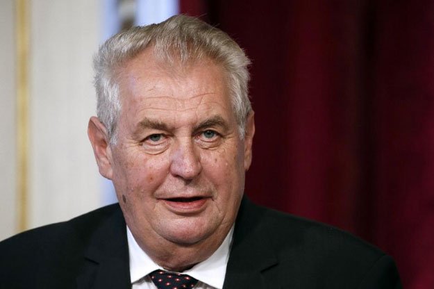 czech president milos zeman pictured on september 9 2014 has repeatedly spoken out against the surge of migrant and refugee arrivals in europe photo afp