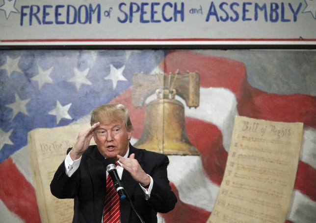 u s republican presidential candidate donald trump speaks at the south carolina tea party coalition convention photo reuters