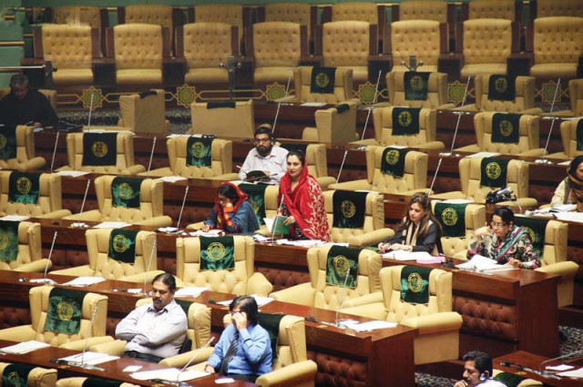 out of the 168 lawmakers of the sindh assembly only 58 were present on tuesday photo online out of the 168 lawmakers of the sindh assembly only 58 were present on tuesday photo online
