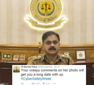 take note mumbai police tweets perfect warning to sexual harassers online