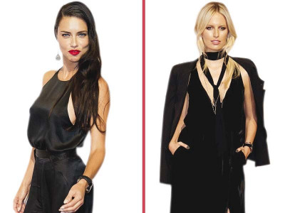 this or that supermodels supersede slinky gowns