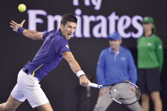 djokovic finished with five service breaks and hit 42 winners with just 14 unforced errors photo afp