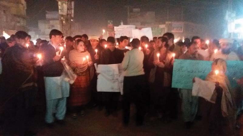 civil society members at farooq azam chowk photo express