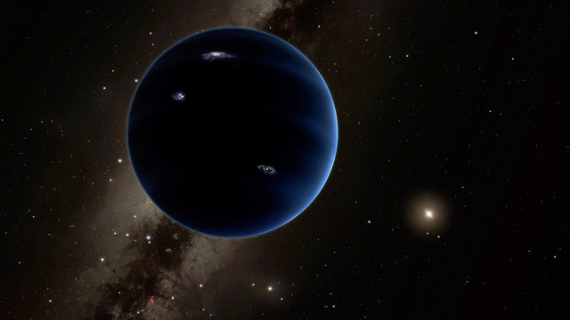 an artist s impression of a possible ninth planet it would be quite large at least as big as earth with a thick atmosphere around a rocky core photo california institute of technology an artist s impression of a possible ninth planet it would be quite large at least as big as earth with a thick atmosphere around a rocky core photo california institute of technology