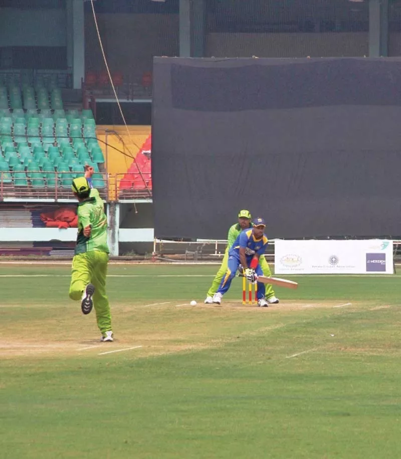 akram hit four boundaries in his 44 run knock to top score for pakistan and along with ayyaz s 34 helped set a strong target of 215 runs photo pbcc akram hit four boundaries in his 44 run knock to top score for pakistan and along with ayyaz s 34 helped set a strong target of 215 runs photo pbcc