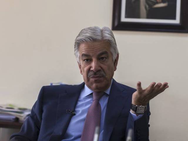 a file photo of defence minister khawaja asif photo reuters