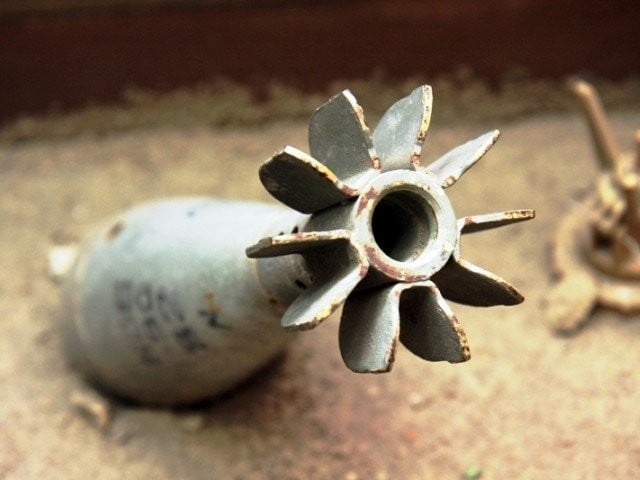 several mortars were fired from afghan territory photo file