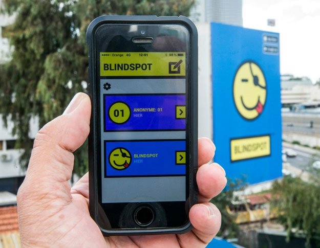 the blindspot app allows users to send anonymous messages photos and videos to their contacts without the receiver being able to trace it photo afp