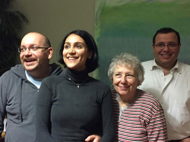 in this january 18 2016 washington post photo former iranian prisoner jason rezaian l poses with his wife yeganeh salehi 2ndl mother mary rezaian and brother ali rezaian r photo afp in this january 18 2016 washington post photo former iranian prisoner jason rezaian l poses with his wife yeganeh salehi 2ndl mother mary rezaian and brother ali rezaian r photo afp