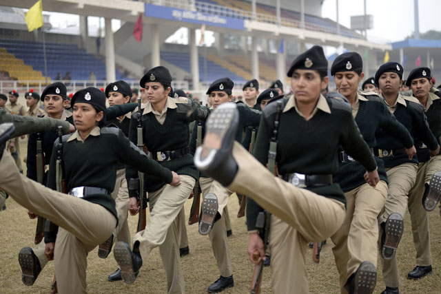 indian border security force bsf female commandos take part in a rehearsal ahead of india 039 s republic day in jalandhar on january 22 2016 photo afp