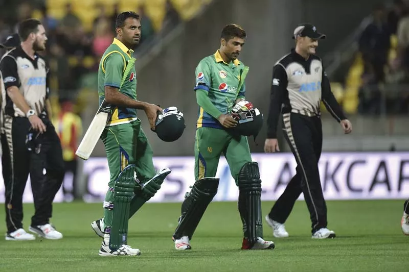 pakistan s last pair walks off as the men in green were humilated once again by new zealand in the deciding t20i photo afp pakistan s last pair walks off as the men in green were humilated once again by new zealand in the deciding t20i photo afp