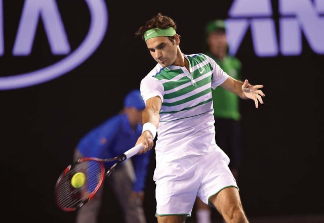 four time champion federer sealed the match with an imperious forehand to set up a clash with another young gun in belgian david goffin photo afp four time champion federer sealed the match with an imperious forehand to set up a clash with another young gun in belgian david goffin photo afp