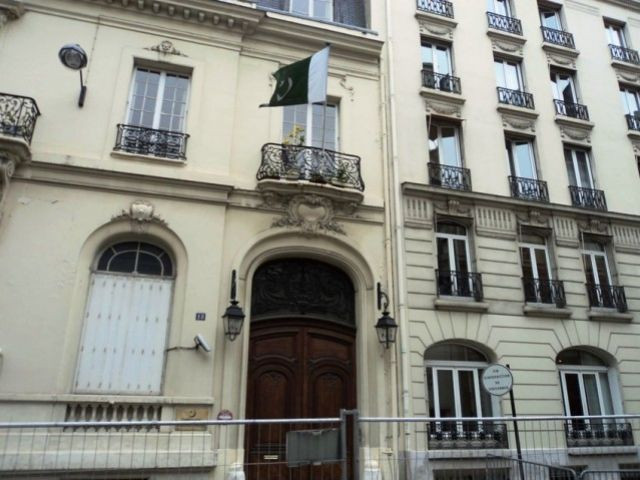 the pakistani embassy in paris photo fazal khaliq the pakistani embassy in paris photo fazal khaliq