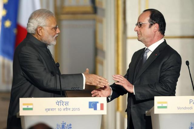 indian prime minister narendra modi l and french president francois hollande r photo reuters indian prime minister narendra modi l and french president francois hollande r photo reuters