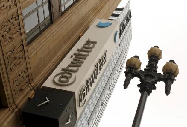 the twitter logo is shown at its corporate headquarters in san francisco california april 28 2015 photo reuters